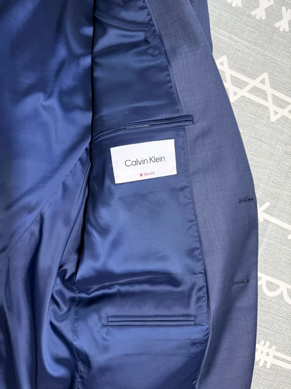 Calvin Klein Slim Fit Blue Suit Jacket